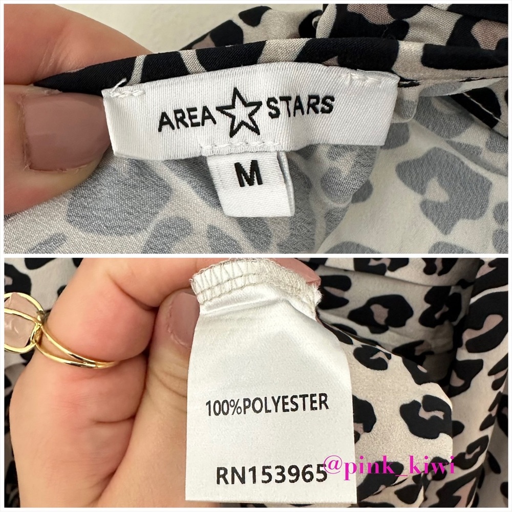 Area Stars Leopard Print Keyhole Dress - Picture 16 of 17